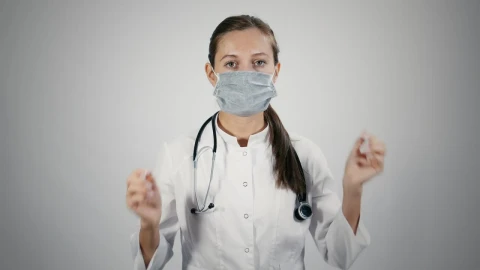 Stock Video Doctor Puts Off A Medical Mask Live Wallpaper For PC - Free Live Wallpaper