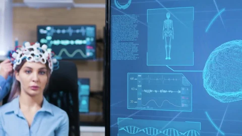 Stock Video Doctor Prepares Patient For Brain Scan In Modern Clinic Live Wallpaper For PC - Free Live Wallpaper