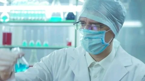 Stock Video Doctor Mixing Liquid In The Lab Live Wallpaper For PC - Free Live Wallpaper