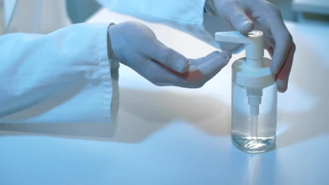 Stock Video Doctor Disinfecting His Surgical Gloves Live Wallpaper For PC - Free Live Wallpaper