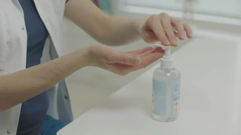 Stock Video Doctor Cleaning Their Hands Live Wallpaper For PC - Free Live Wallpaper