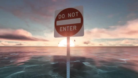 Stock Video Do Not Enter Sing In The Ocean Live Wallpaper For PC - Free Live Wallpaper