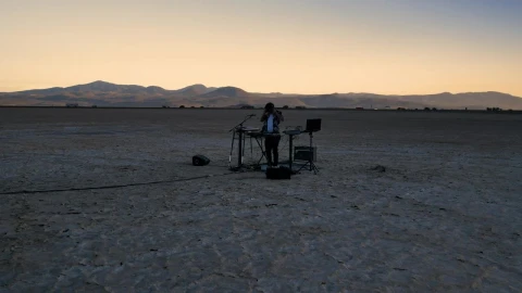 Stock Video Dj With His Equipment In The Middle Of A Big Live Wallpaper For PC - Free Live Wallpaper