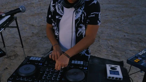Stock Video Dj Mixing Electronic Music Outdoors Live Wallpaper For PC - Free Live Wallpaper