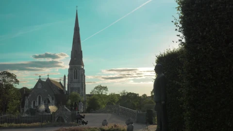 Stock Video Distant Fountain In Langelinie Park Live Wallpaper For PC - Free Live Wallpaper