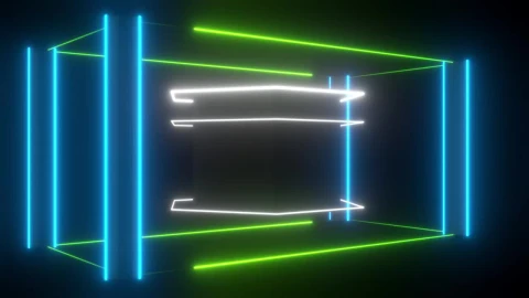 Stock Video Dimensional Shape Within A Cube Of Lights Live Wallpaper For PC - Free Live Wallpaper
