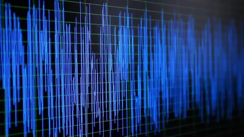 Stock Video Digital Oscillogram On A Screen Live Wallpaper For PC - Free Live Wallpaper