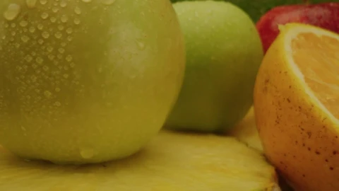 Stock Video Different Types Of Fresh Fruit In Presentation Video Live Wallpaper For PC - Free Live Wallpaper