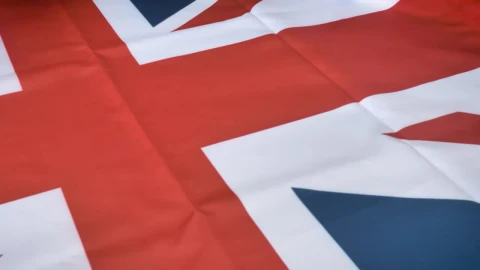 Stock Video Detailed View Of The United Kingdom Flag Live Wallpaper For PC - Free Live Wallpaper