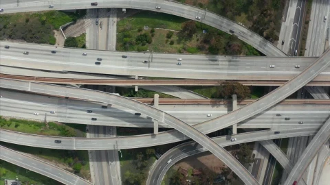 Stock Video Detailed Aerial Shot Of The Judge Pregerson Highway Live Wallpaper For PC - Free Live Wallpaper