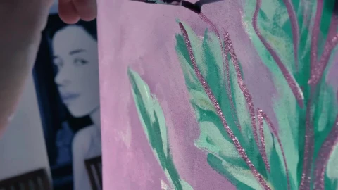 Stock Video Detail View Of A Painting Being Painted Live Wallpaper For PC - Free Live Wallpaper