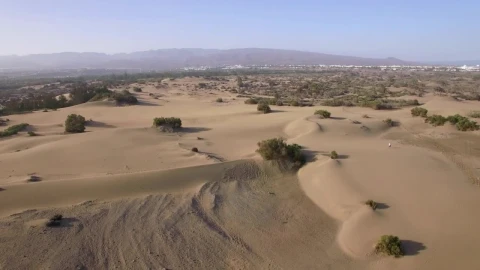 Stock Video Desert Landscape Around A Town Live Wallpaper For PC - Free Live Wallpaper