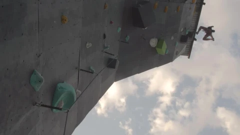 Stock Video Descending With A Harness From The Top Of A Mountaineering Live Wallpaper For PC - Free Live Wallpaper