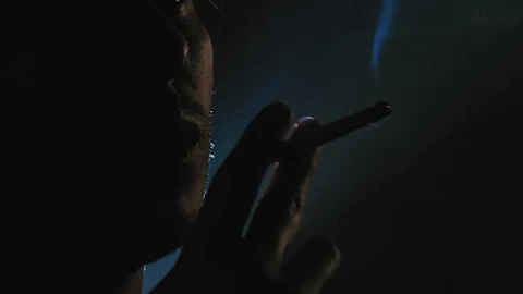 Stock Video Depressed Guy Smoking In The Dark Live Wallpaper For PC - Free Live Wallpaper
