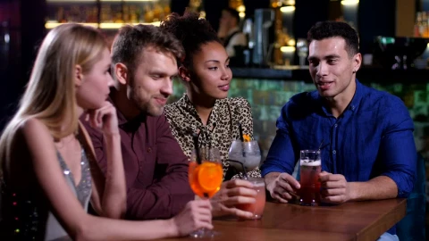 Stock Video Friends Having A Quiet Drink Live Wallpaper For PC - Free Live Wallpaper