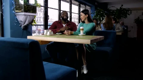 Stock Video Friends Chatting Over Coffee Live Wallpaper For PC - Free Live Wallpaper