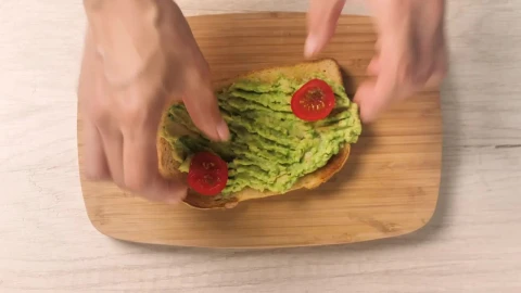 Stock Video Fried Egg On Toast With Avocado Live Wallpaper For PC - Free Live Wallpaper