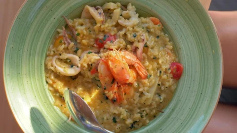 Stock Video Fresh Risotto And Seafood Live Wallpaper For PC - Free Live Wallpaper