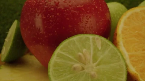 Stock Video Fresh Fruit In A Video Divided Into Three Live Wallpaper For PC - Free Live Wallpaper