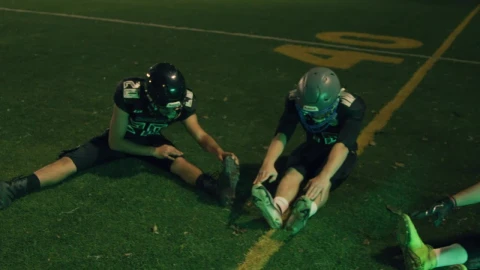 Stock Video Football Team Stretching On A Field Live Wallpaper For PC - Free Live Wallpaper