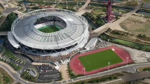 Stock Video Football Stadium Aerial Shot Live Wallpaper For PC - Free Live Wallpaper