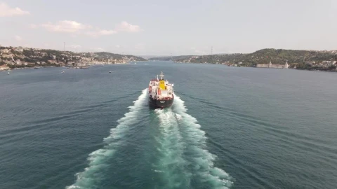 Stock Video Following A Cargo Ship Sailing Live Wallpaper For PC - Free Live Wallpaper