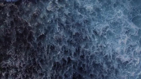 Stock Video Foamy Ocean Waves Reaching The Shore Top Shot Live Wallpaper For PC - Free Live Wallpaper