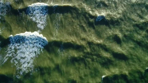 Stock Video Foamy Ocean Waves Crashing On A Sunny Beach Live Wallpaper For PC - Free Live Wallpaper