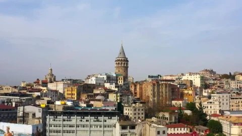 Stock Video Flying Towards The Galata Tower Live Wallpaper For PC - Free Live Wallpaper