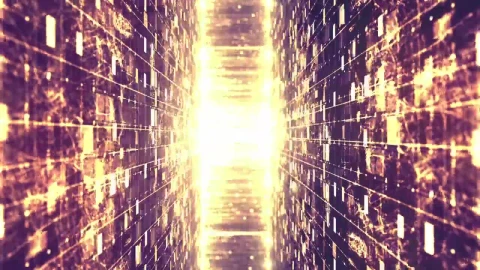 Stock Video Flying Through The Matrix Of Information Live Wallpaper For PC - Free Live Wallpaper