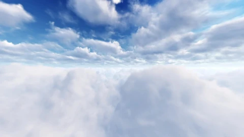 Stock Video Flying Through The Clouds In A Blue Sky Live Wallpaper For PC - Free Live Wallpaper