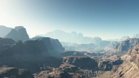 Stock Video Flying Through Rocky Mountains Of Mars Live Wallpaper For PC - Free Live Wallpaper