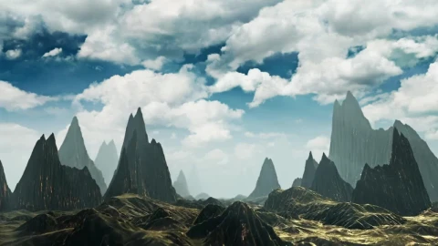 Stock Video Flying Through Mountainous Terrain Live Wallpaper For PC - Free Live Wallpaper