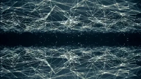 Stock Video Flying Through A Virtual Information Neural Network Live Wallpaper For PC - Free Live Wallpaper