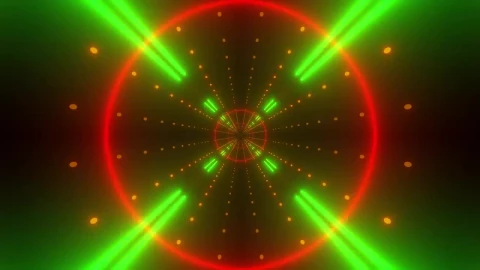 Stock Video Flying Through A Tunnel With Neon Lights Live Wallpaper For PC - Free Live Wallpaper