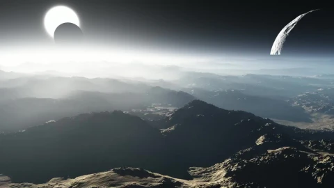 Stock Video Flying Over The Surface Of An Alien World Live Wallpaper For PC - Free Live Wallpaper