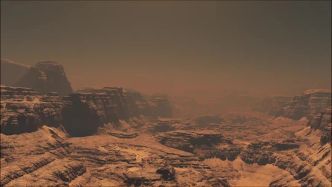 Stock Video Flying Over The Mountains On Mars Live Wallpaper For PC - Free Live Wallpaper