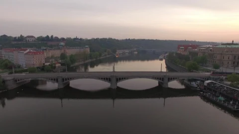 Stock Video Flying Over The Manes Bridge Live Wallpaper For PC - Free Live Wallpaper
