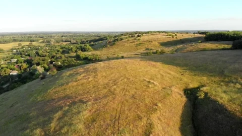 Stock Video Flying Over The Greenfields In The Morning Live Wallpaper For PC - Free Live Wallpaper