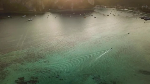 Stock Video Flying Over The Clear Sea Of A Coast In A Live Wallpaper For PC - Free Live Wallpaper