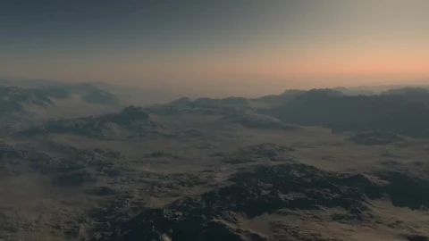Stock Video Flying Over Mars At Dawn Live Wallpaper For PC - Free Live Wallpaper