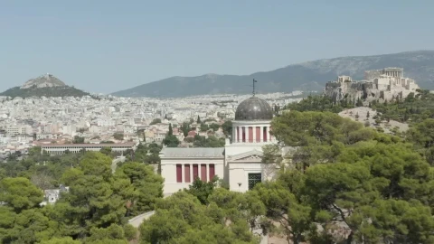 Stock Video Flying Over Athens Greece Live Wallpaper For PC - Free Live Wallpaper