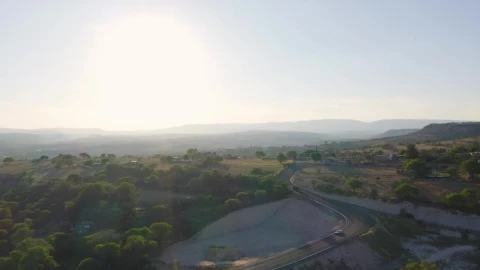 Stock Video Flying Over A Warm And Arid Landscape At Sunrise Live Wallpaper For PC - Free Live Wallpaper