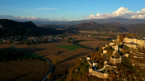 Stock Video Flying Over A Medieval Castel Live Wallpaper For PC - Free Live Wallpaper