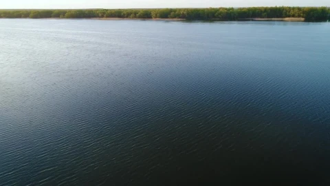 Stock Video Flying Over A Calm Spring River Live Wallpaper For PC - Free Live Wallpaper