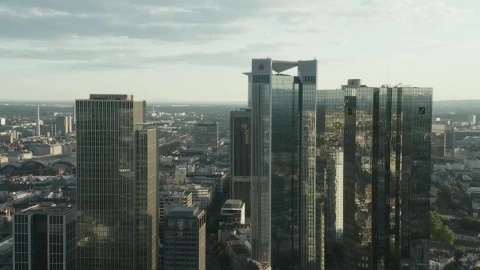 Stock Video Flying Over A Big City Near Skyscrapers Live Wallpaper For PC - Free Live Wallpaper