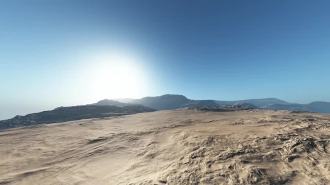 Stock Video Flying Low In A Desert On A Clear Sky Day Live Wallpaper For PC - Free Live Wallpaper