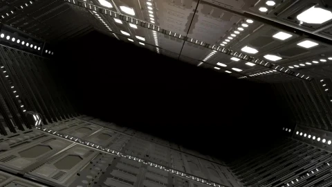 Stock Video Flying Inside A Big Spaceship Live Wallpaper For PC - Free Live Wallpaper