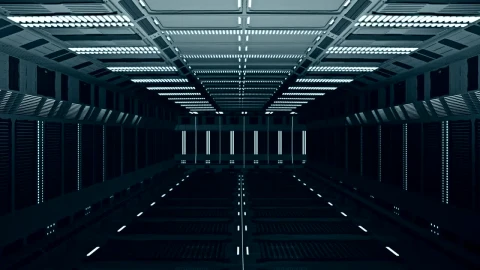 Stock Video Flying Down The Corridor Of A Futuristic Spaceship Live Wallpaper For PC - Free Live Wallpaper