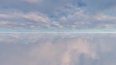 Stock Video Flying Between Two Layers Of Clouds To The Horizon Live Wallpaper For PC - Free Live Wallpaper